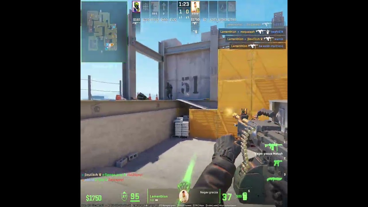 cs2 one full auto nagev ACE on vertigo