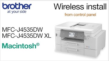 MFCJ4535DW wireless setup from control panel - Macintosh