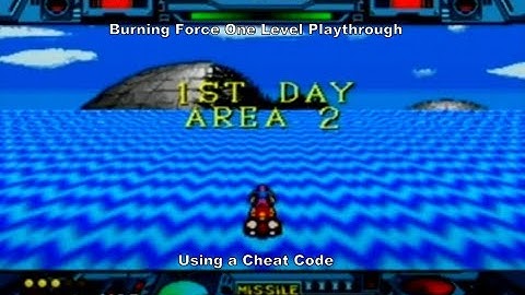 Burning Force One Level Playthrough using a MegaDrive Cheat Code :D #Megadrive #Sega #CheatCodes