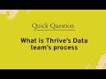 How Thrive's data team onboards and works with clients