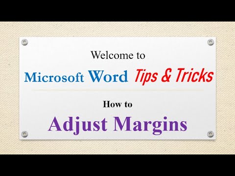 How to Adjust the Margins in Word - YouTube