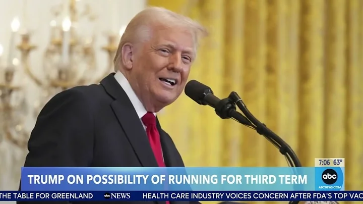 Donald Trump says he's considering ways to serve a third term as president