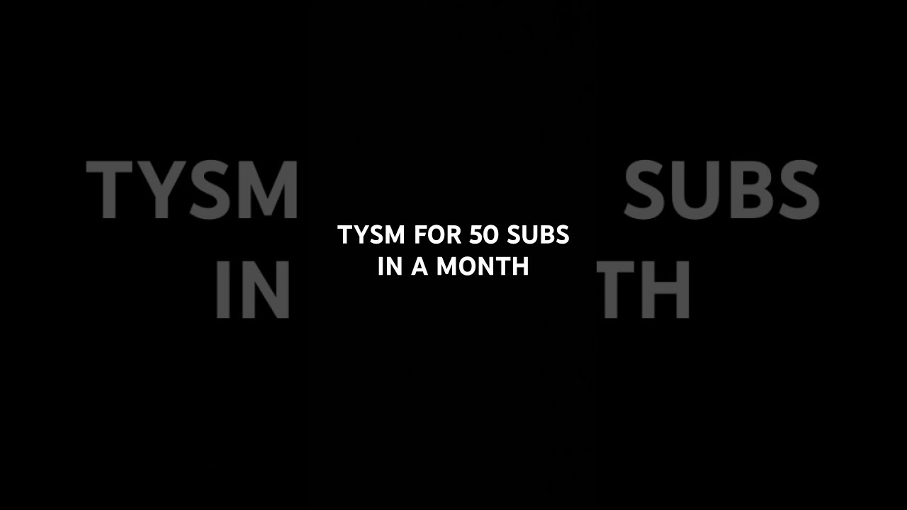 TYSM GUYS Cool Tysm Subscribers Thankyou Viral Fyp Funny Happy Imsohappy Onemonth