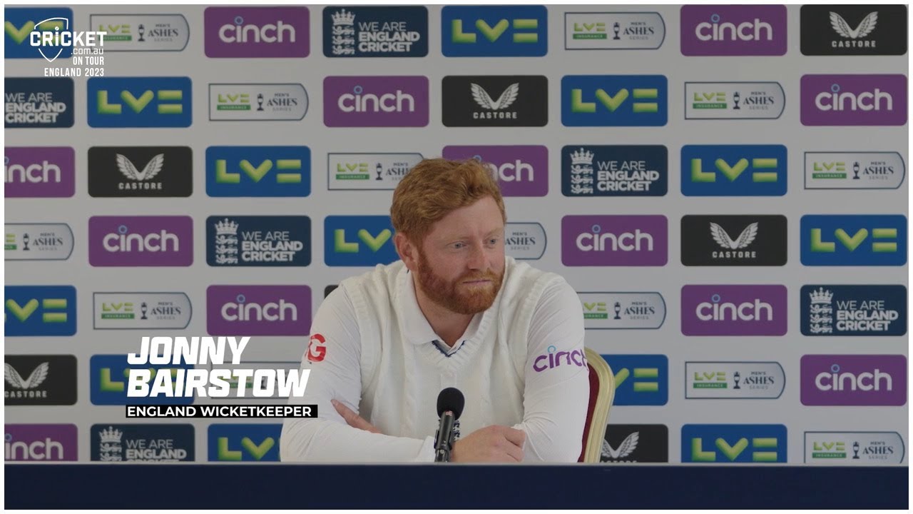 Fiery Bairstow snappy with journalists after 99 not out in Manchester | Men’s Ashes 2023
