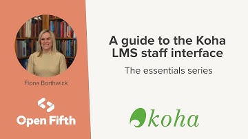 A guide to the Koha LMS staff interface