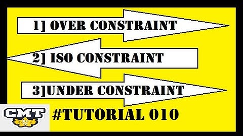Dimensioning and under, over & iso Constraint (sketch defining tool)#2D #Catiav5 #TUTORIAL010