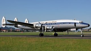 Lockheed C-121C Breitling Super Constellation takeoff Salzburg Aiport LOWS | SZG