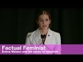 Emma watson and the future of feminism  factual feminist