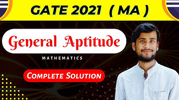 GATE 2021 GENERAL APTITUDE | Mathematics Paper | The Learning Field