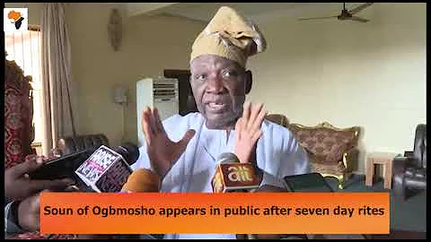 Soun of Ogbmosho appears in public after seven day rites