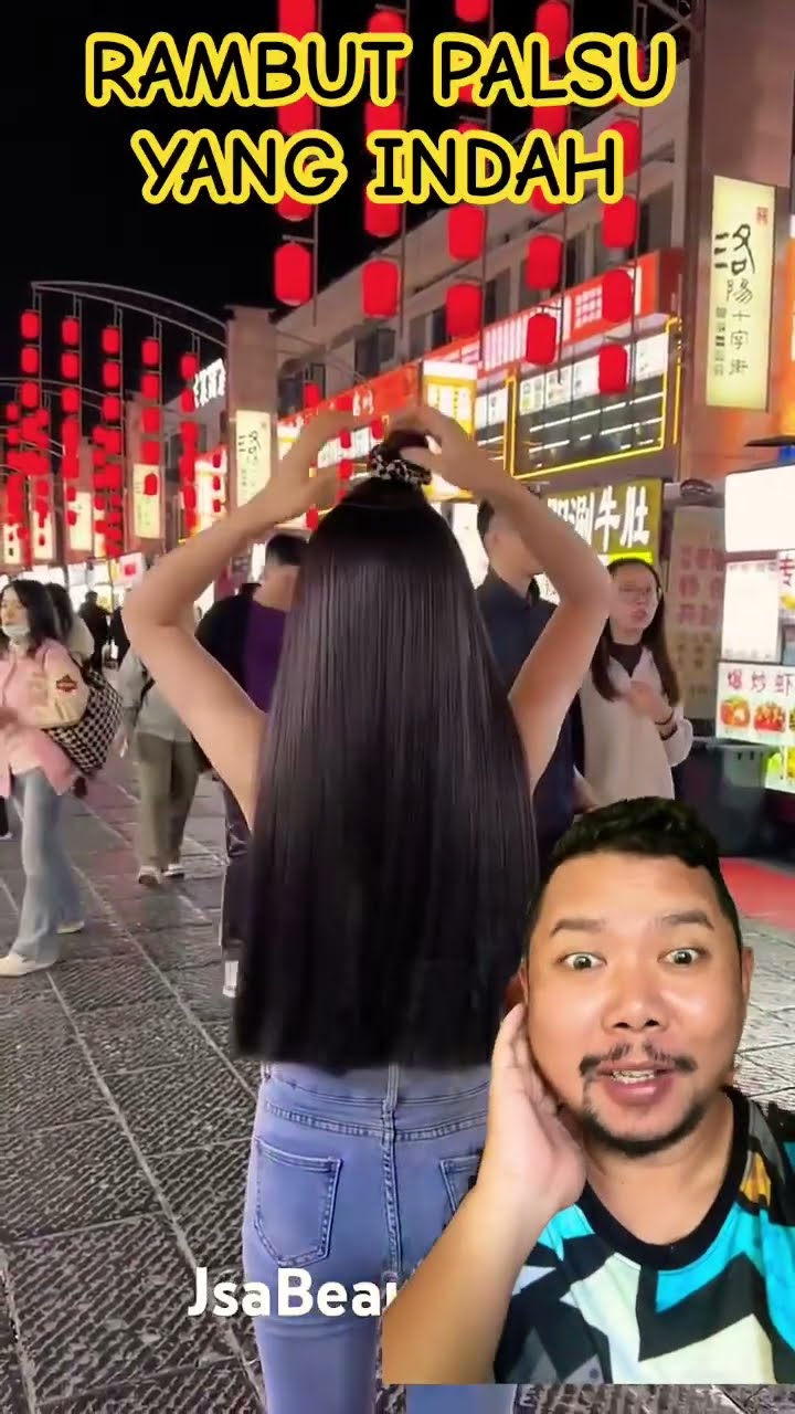 RAMBUT PALSU YANG INDAH!!!?? #hairstyle #shortsfeed #shorts