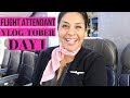 Flight Attendant Life - 3-Day Work Trip  |  VLOGTOBER Day 1, 2018