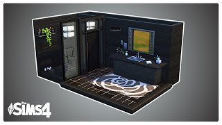 Noire Bathroom | Sims 4 Room Speed Build