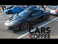Cars and Coffee Austin, Texas July 2022 -- Porsche - GT-R - Supra - Corvette - McLaren -  Ferrari