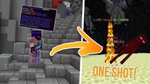 Hypixel Skyblock #4: I One Shot Zealots With The Aspect Of The End!