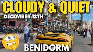 Benidorm - Quiet Levante Beach Cloudy Weather Today