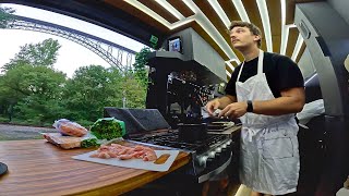 Van Camping Appalachia | Chicken & Dumplings with Killed Salad