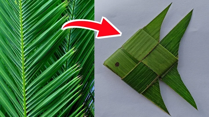 How to make coconut leaf fish| palm leaf fish| tutorial