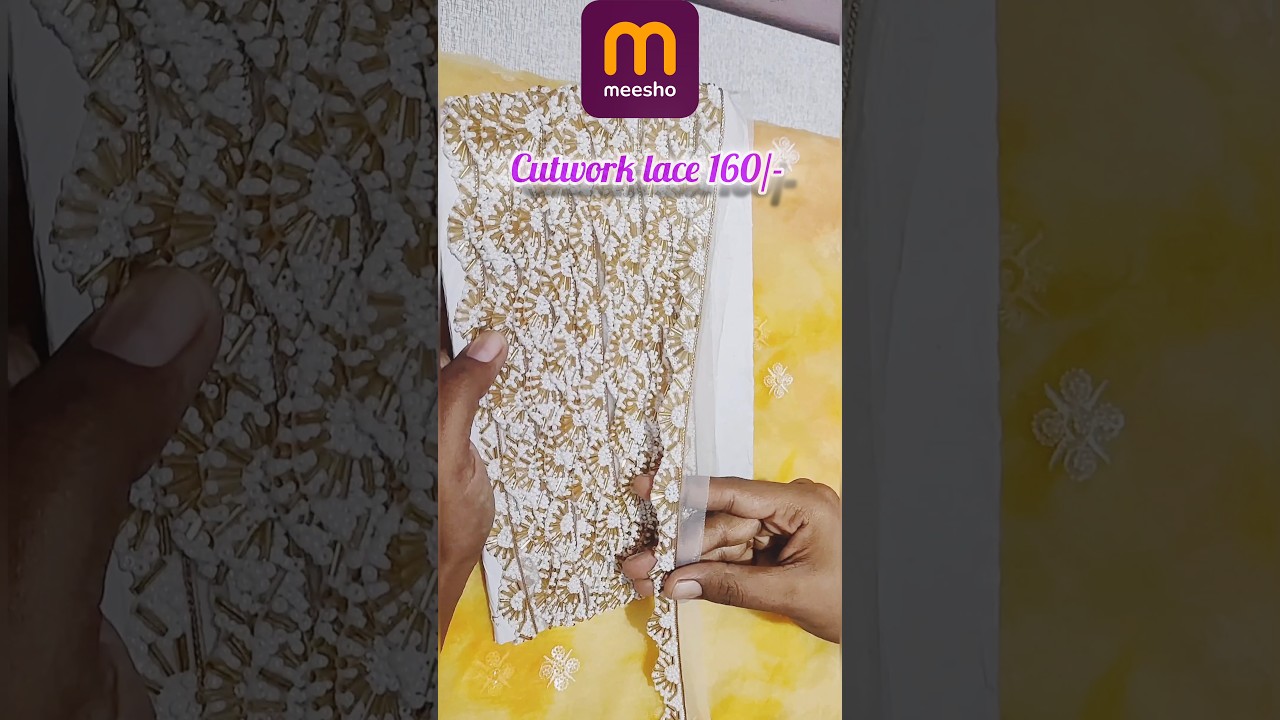 Meesho cutwork lace 160/-