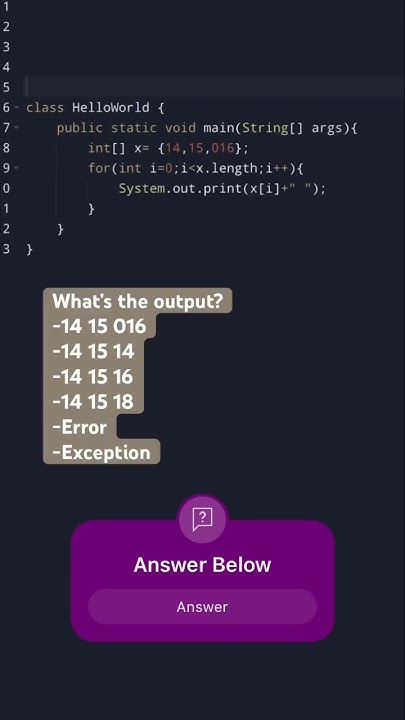JAVA Code Snippet-8 #java #javaprogramming #javacodesnippet # ...