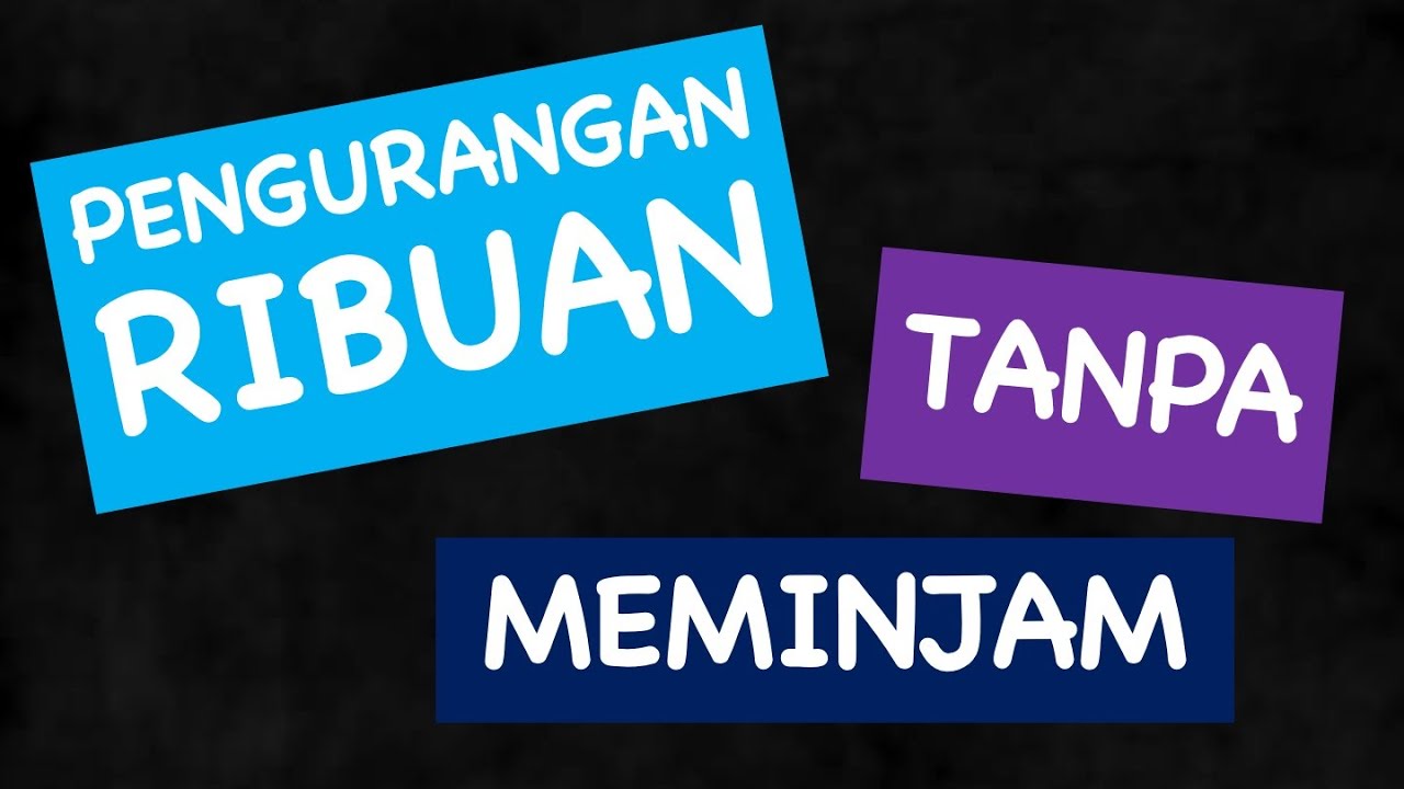 Pengurangan Tanpa Teknik Meminjam Dengan Mudah Untuk Kelas 3 Sd Youtube