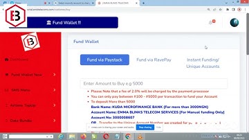 BANK TRANSFER WALLET FUNDING