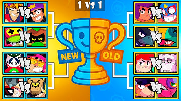 NEW BRAWLERS vs OLD | Who Is The Best Brawler | Brawl Stars Tournament | Mina & Ziggy