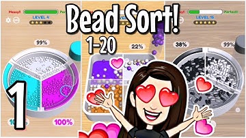 Bead Sort! Gameplay Walkthrough Part 1 | Level 1 - 20
