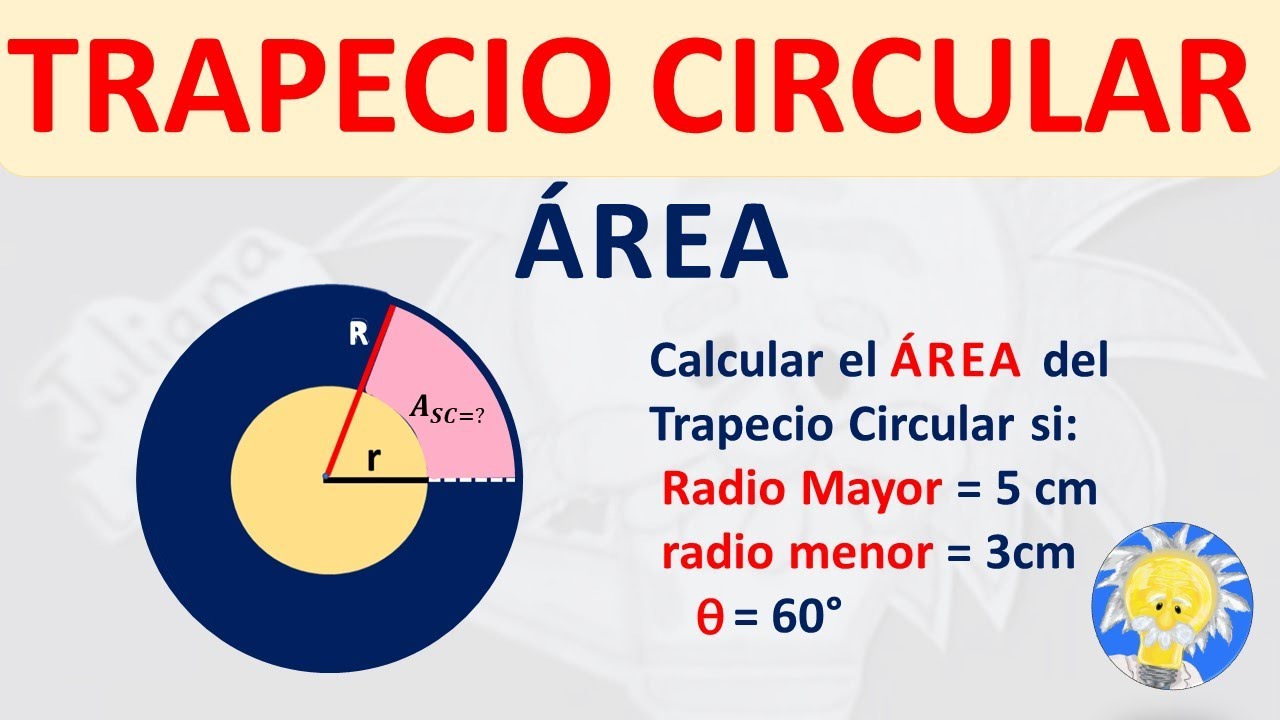  REA De Un TRAPECIO CIRCULAR C RCULO Juliana La Profe YouTube