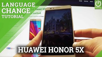 Set Language in HUAWEI Honor 5X - Language Settings