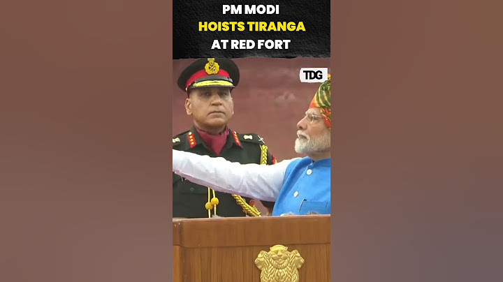 #independencedayspecial | PM Modi Hoists Tiranga at Red Fort for Independence Day #viral #shorts