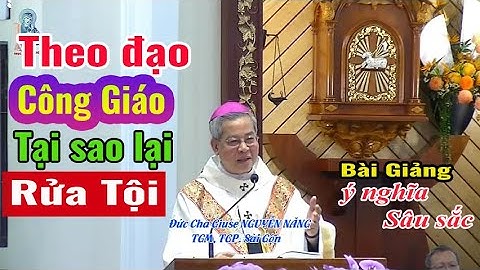 🛑THEO ĐẠO CÔNG GIÁO TẠI SAO LẠI PHẢI " RỬA TỘI " - Bài Giảng Lễ TÂN TÒNG -Đức TGM Giuse Nguyễn Năng