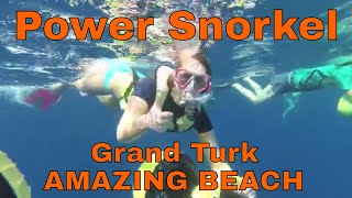 Power Snorkel in Grand Turk: All Inclusive w/ Water Toys & Lunch Excursion from Carnival