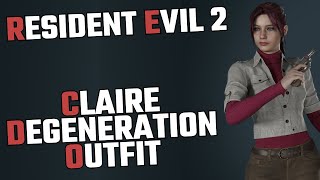 Claire Degeneration Outfit Mod Showcase - Resident Evil 2 Remake Pc Gameplay