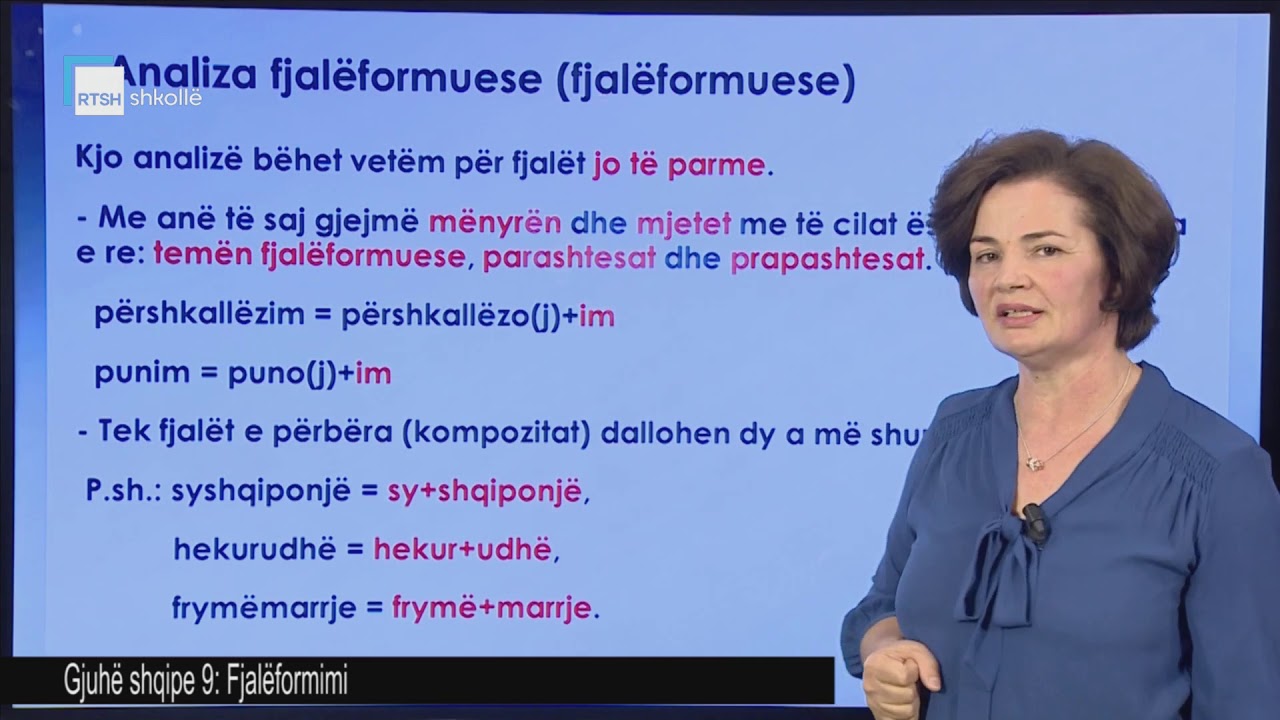 Gjuhë shqipe 9 - Fjalëformimi