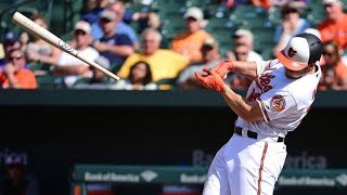 chris davis swinging at front door breaking balls