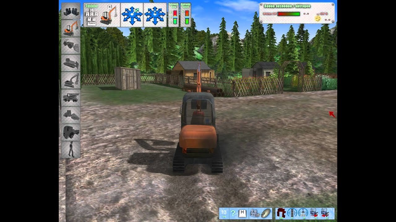 Let's Play Bagger-Simulator 2011 Demo [HD] [BLIND] - #02 Wir stürmen ...
