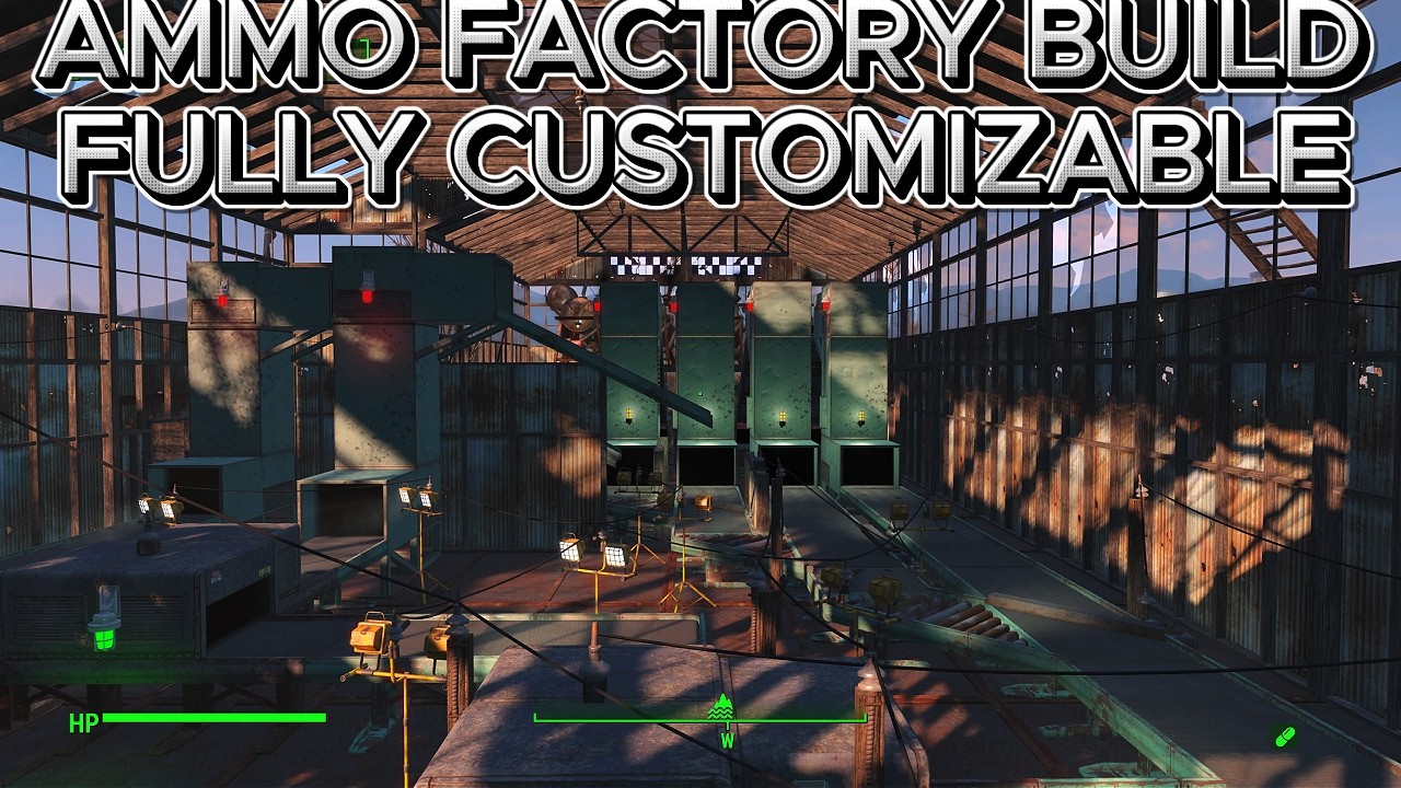 Fallout 4 Factory Examples Fallout 4 Ammo Factory Build - YouTube