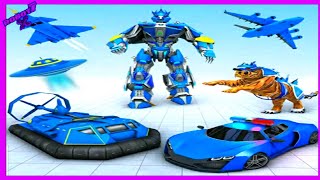 US Police Tiger Robot Car Game Android gameplay screenshot 2