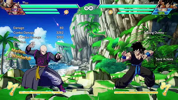 Dragon Ball FighterZ Tien, Piccolo, and Trunks Combo (with Hit at the end)