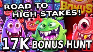 Road To HIGH STAKES - €17K BONUS HUNT - €8 Stakes!