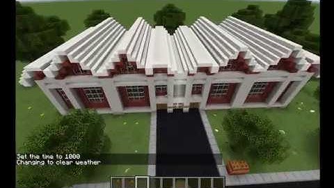 minecraft traditional split level house tutorial part 2!!