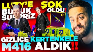 Luzy E Büyük Süpri̇z Kertenkele M416 Yi Gi̇zli̇ce Alip Geli̇şti̇rdi̇k Çok Şaşirdi Pubg Mobile