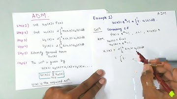 Example 1 Adomian Decomposition method II SOLUTION OF INTEGRAL EQUATION