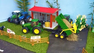 RC Tractor John Deere BRUDER farm AMAZING action