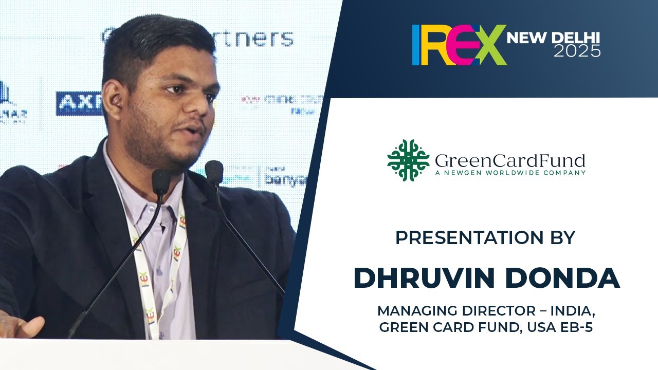 Презентация Green Card Fund, США на конференции IREX 2025, Нью-Дели