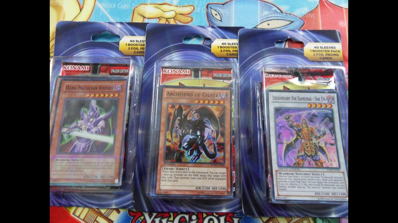 Mystery Yugioh Blister Pack! 40 Sleeves 1 Booster Pack & 2 Foil Promo