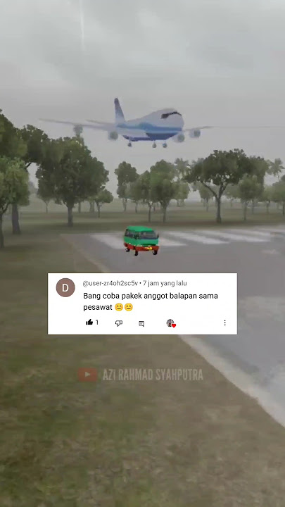 BANG COBA PAKE ANGKOT BALAPAN SAMA PESAWAT‼️#shorts #bussid #request