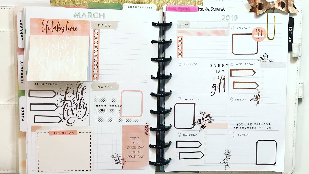 happy planner 2022 dashboard layout