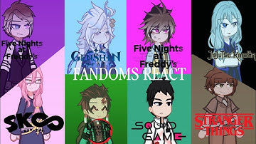 FANDOMS REACT! || Introduction 0/8 || W.I.P || 2X SPEED || platt3d || ooc